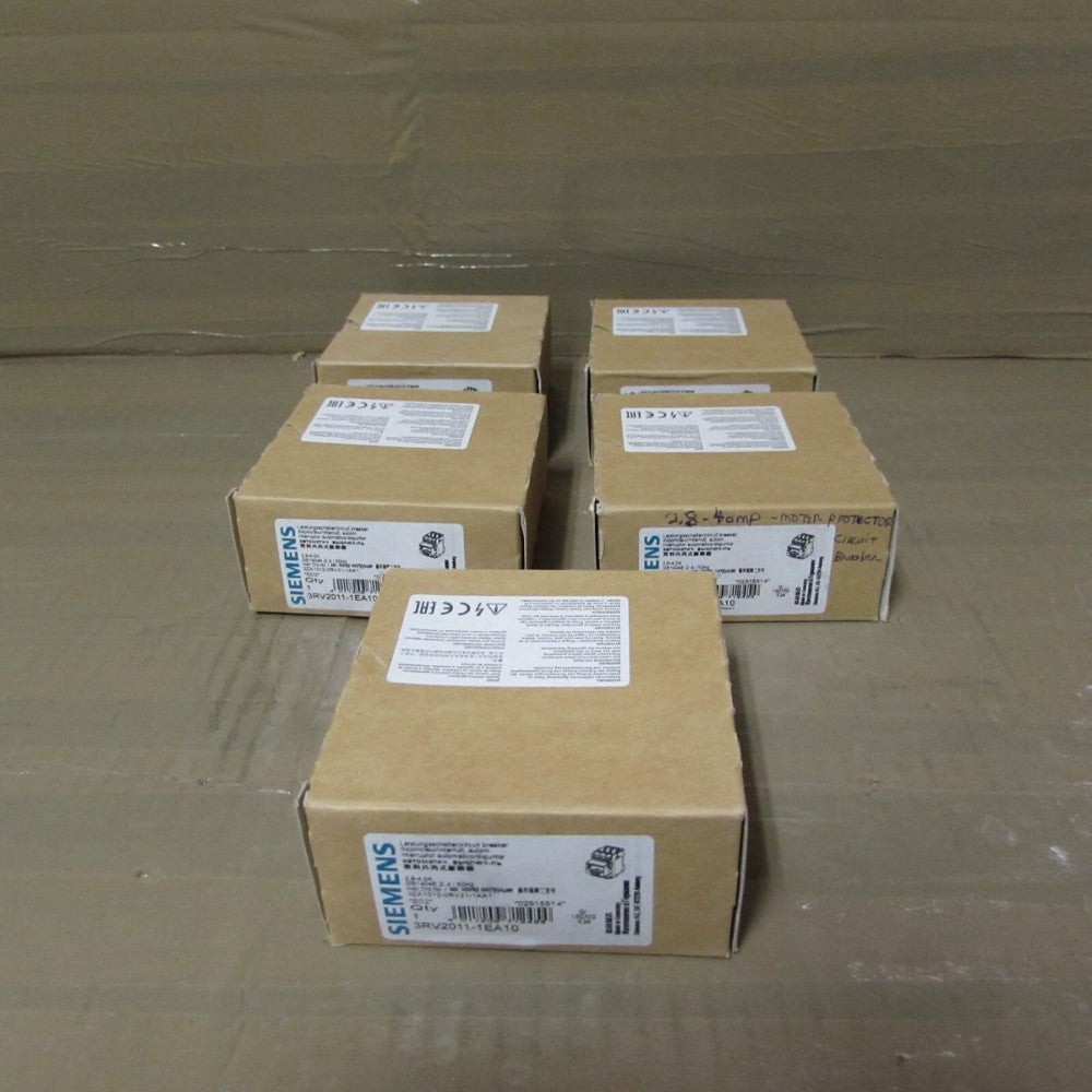 1 LOT- 5QTY SIEMENS SIRIUS, 3RV2011-1EA10, MOTOR CONTROLLER,52A NIB! MAKE OFFER!