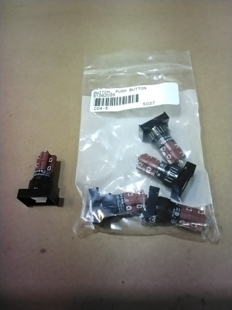 EAO 31-262-025 Push Button Switch 60V 1.2W Lamp SWISS, Pack Of 5