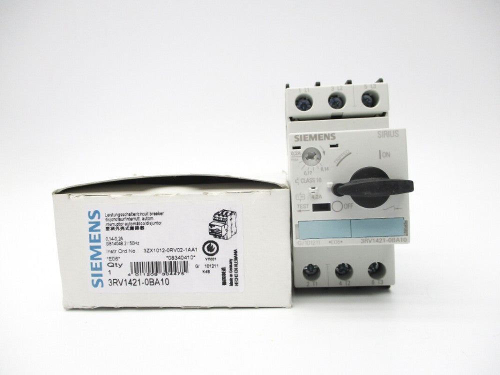SIEMENS 3RV1421-0BA10 0.14-0.2A NSMP