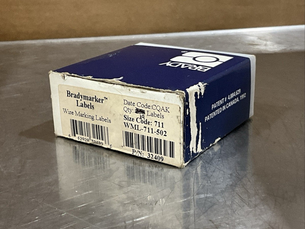 Bradymarker WML-711-502 Wire Marking Labels NOS SURPLUS *Partial Kit 19pcs.