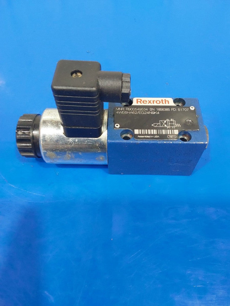 REXROTH R900549534 HYDRAULIC VALVE 4WE6HA62/EG24N9K4