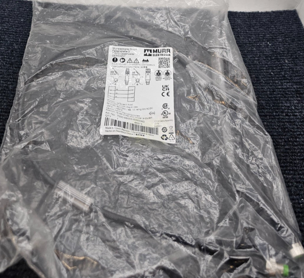 (QTY 3) Murr Elektronik  7000-88005-6300060 Sensor Actuator Cable