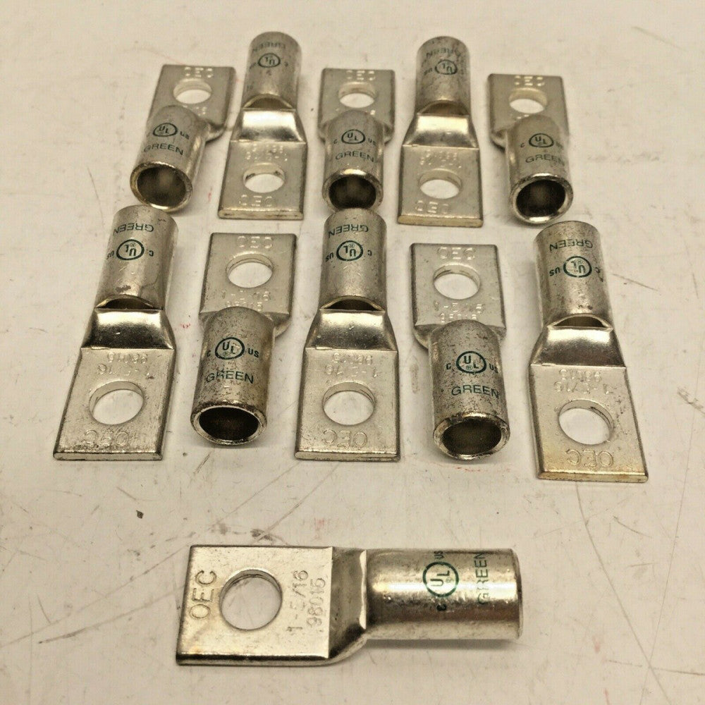 MORRIS 94044 MLC1-5/16 Compression Lug 1 Hole Short 5/16”, 1 AWG (LOT of 11)