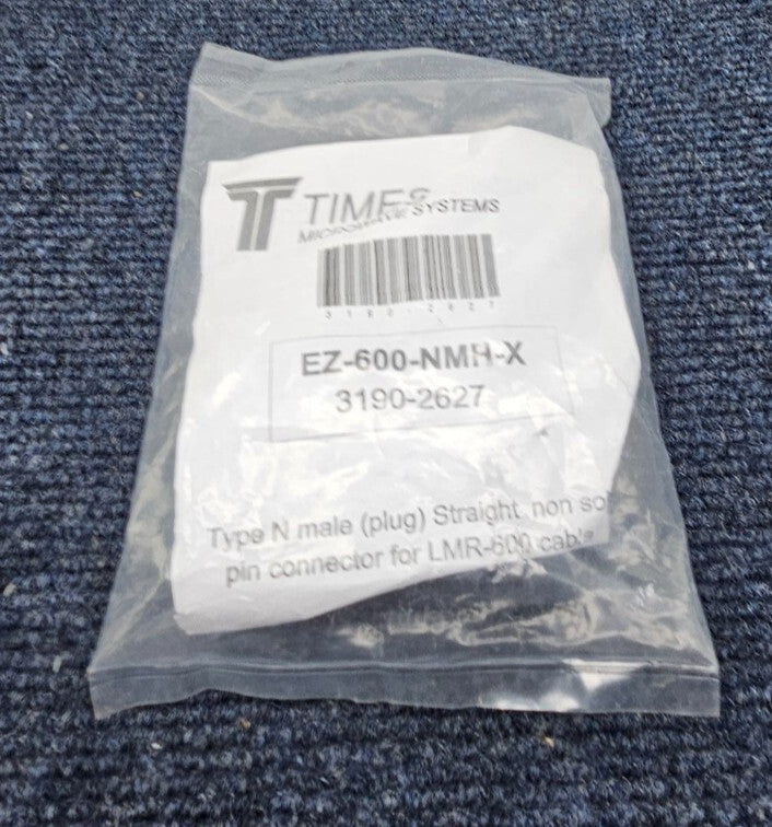 Times Microwave Systems 3190-2627 EZ-600-NMH-X Coaxial Connectors