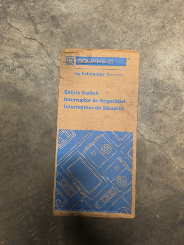 Square D H221N Safety Disconnect Switch Fusible 30A 240VAC 250VDC 2P NEMA Type 1