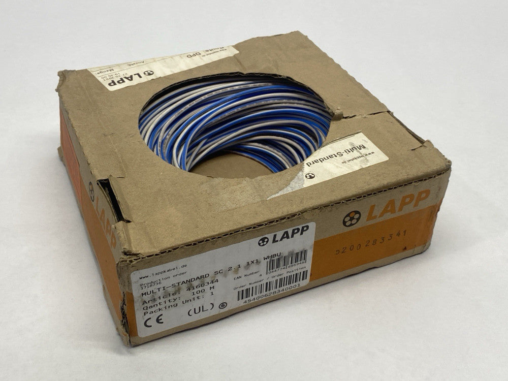 Lapp Cable 4160344 Hook Up Wire 18AWG 100m Roll 3lbs Remaining