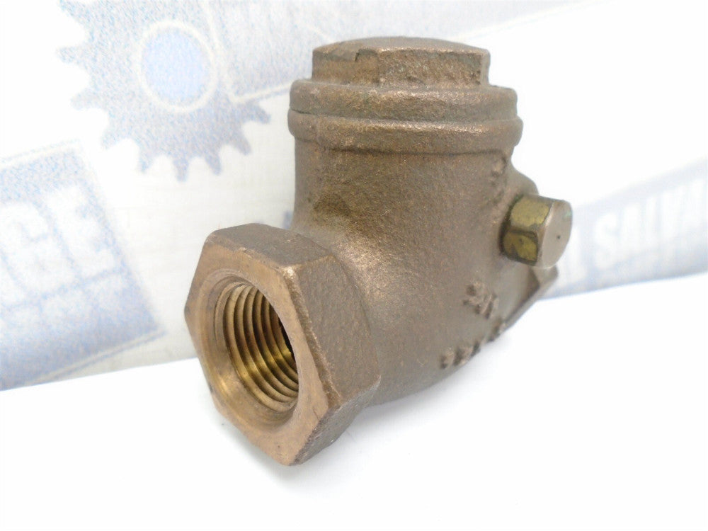 STOCKHAM - 3/8" - T Swing Check Valve w/REPLACEABLE DISC - 125 S (NEW)
