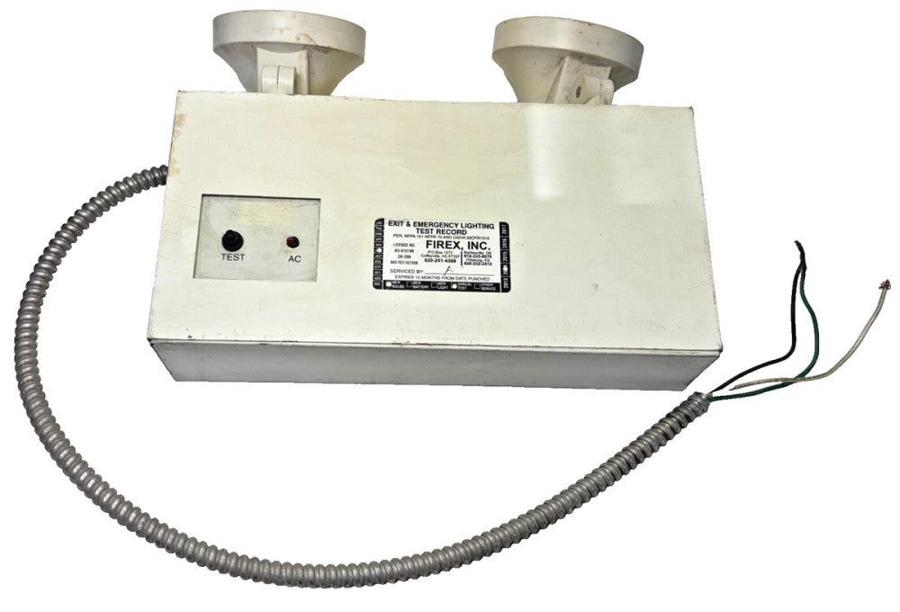 LIGHTGUARD EMERGENCY LIGHTING WITH 2 LIGHTS MODEL ES12L50WPAWF1