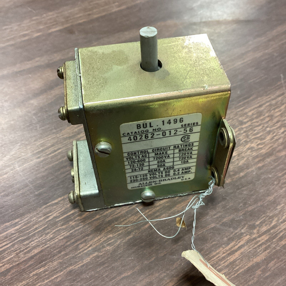 ALLEN BRADLEY 40262-012-56 BUL 1496 ADJUSTABLE TIMING MECHANISM