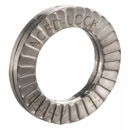 Nord-Lock 1101 Wedge Lock Washer, For Screw Size 7/16 In 316 Stainless Steel,