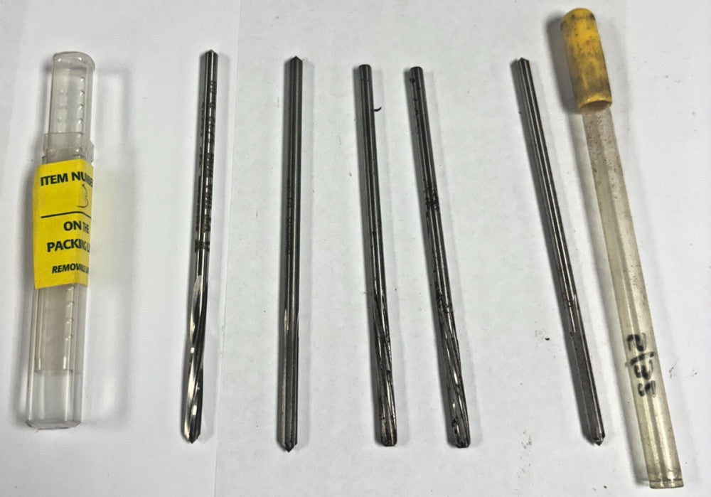 STRAIGHT CYLINDRICAL SHANK REAMER LOT OF 5 DIAMETER 5/32" HSS