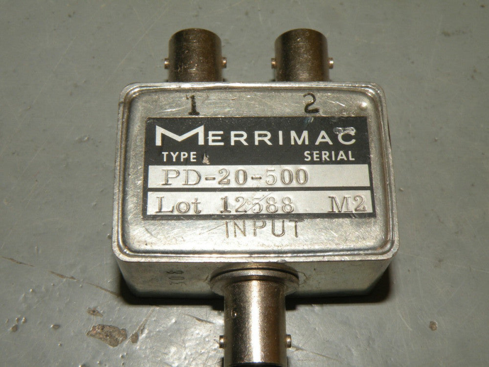 MERRIMAC Industries Inc. PD-20-500 SMA RF Power Divider Splitter 