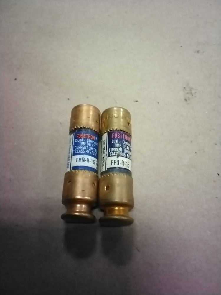 Bussmann FUSETRON FRN-R 15 FUSES, Lot Of 2