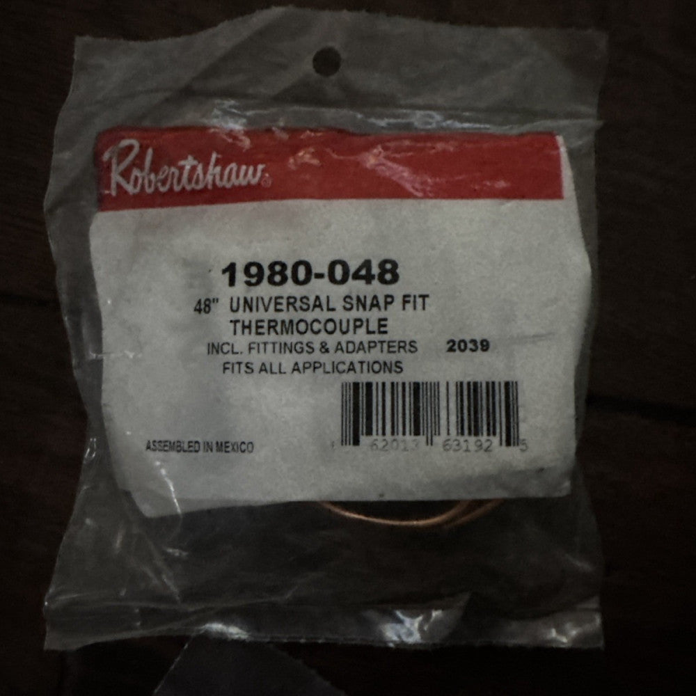 Robertshaw Thermocouple 48" 1980-048 Snap Fit Universal (51-1457)
