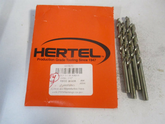 (04138293) 7/32" x 2-1/2" x 3-3/4" OAL 135° Cobalt Jobber Drill - Pack of 4