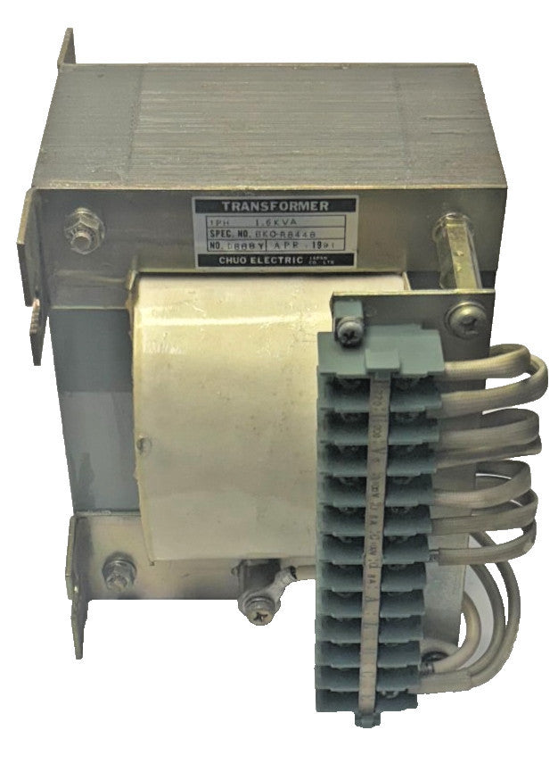 CHUO ELECTRIC TRANSFORMER BKO-R-8448 H943Y PHASE 1 GHB-94 SERIAL NO.  D8884