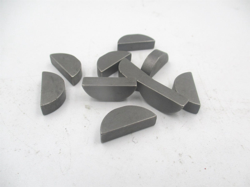 (12CARBON) #707 7/8" x 7/32" Steel Standard Woodruff Key - Lot of 10