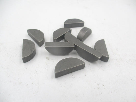 (12CARBON) #707 7/8" x 7/32" Steel Standard Woodruff Key - Lot of 10