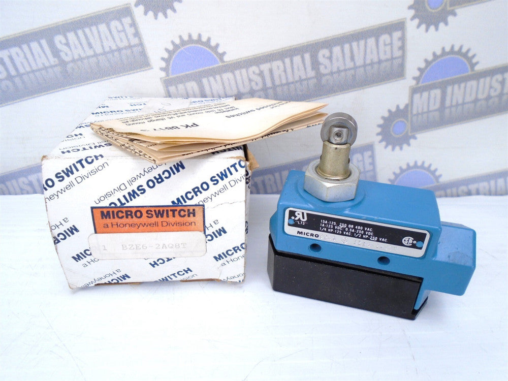 Honeywell - BZE6-2AQBT - MICRO SWITCH SNAP w/Roller Plunger NC/NO AC/DC (NEW)