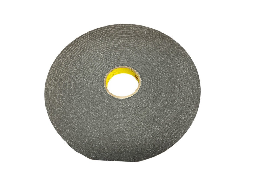 3M 7000123394 Urethane Foam Tape 4314, Charcoal, Gray, 1"x18yd,