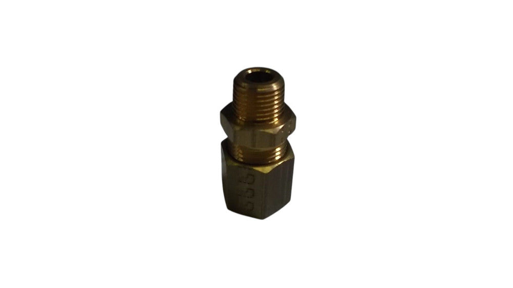LOT OF 5 CONNECTOR, 1/4" STRAIGHT RAC1/4 NSNP