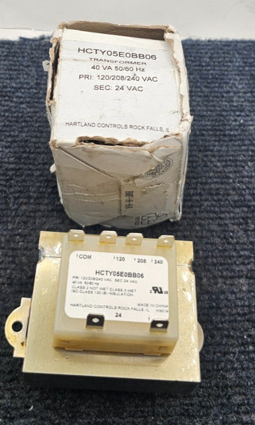 Hartland Controls HCTY05E0BB06 Transformer 40VA 50/60Hz 120/208/240VAC