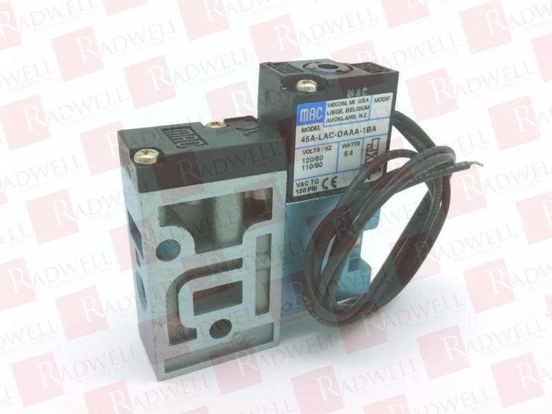 MAC VALVES INC 45A-LAC-DAAA-1BA / 45ALACDAAA1BA (NEW NO BOX)