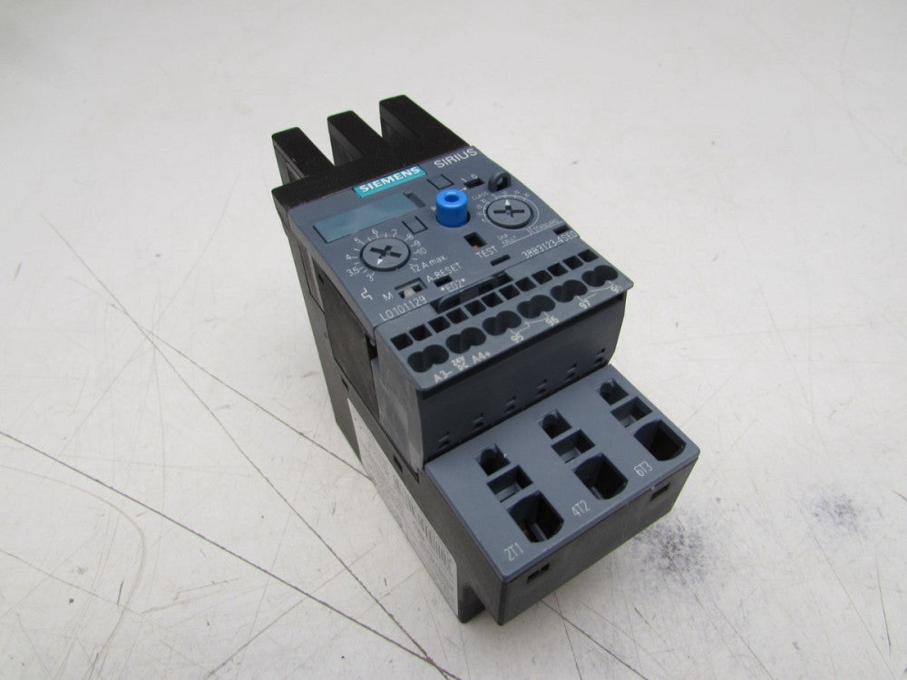 SIEMENS SIRIUS 3RB3123-4NE0 OVERLOAD RELAY 1.25FLA XLNT USED TAKEOUT MAKE OFFER
