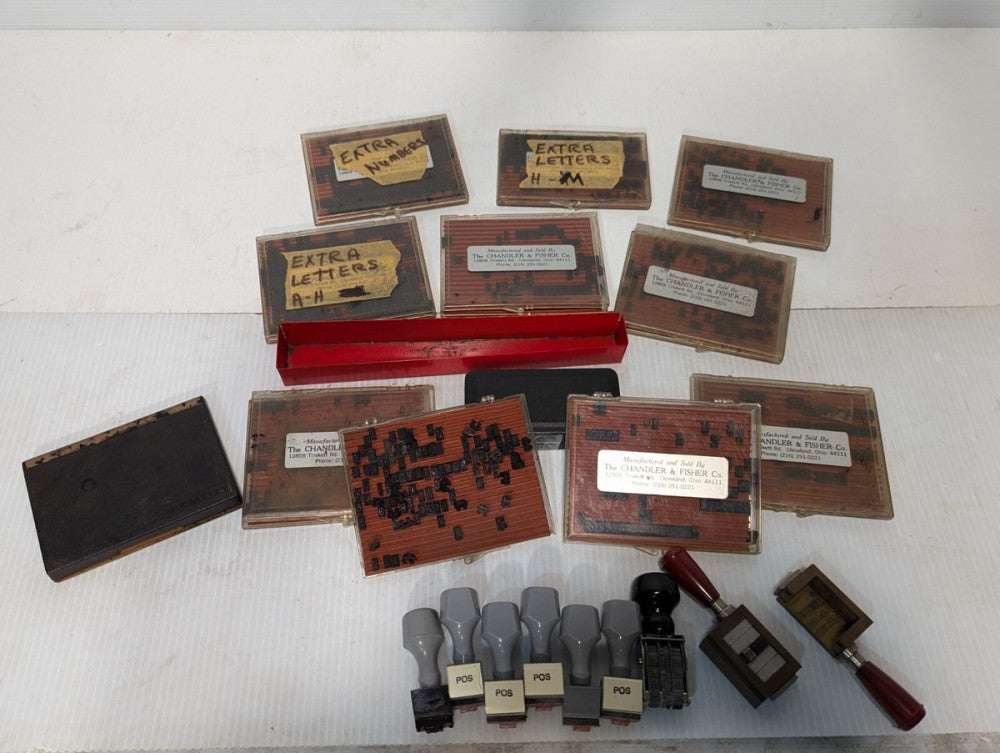 Lot of Rubber Stamps and Components 