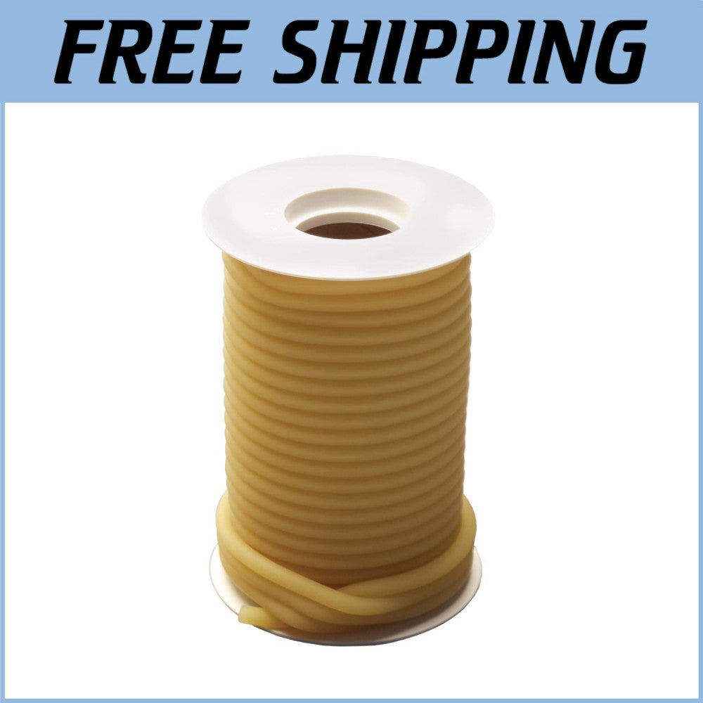 GF Health 3/8" ID x 5/8" OD Latex Surgical Tubing, 25' Roll - 99.9% Protein-Free