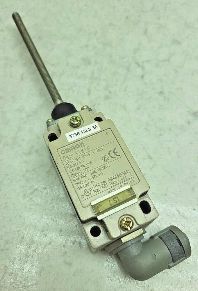 Omron D4B-1181N Limit Switch Spring Coil Actuator