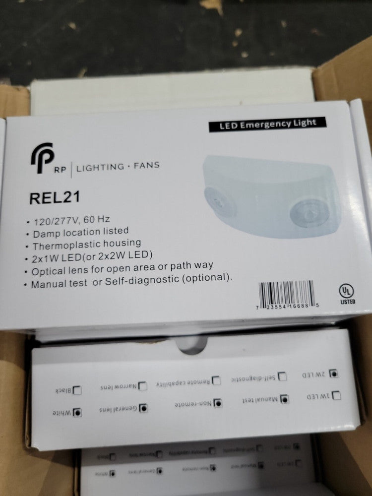 1) New! RP REL21 LED Emergency Lighting White