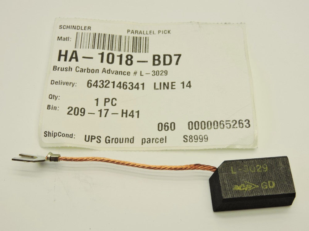 Schindler HA-1018-BD7 Carbon Brush Advance L-3029