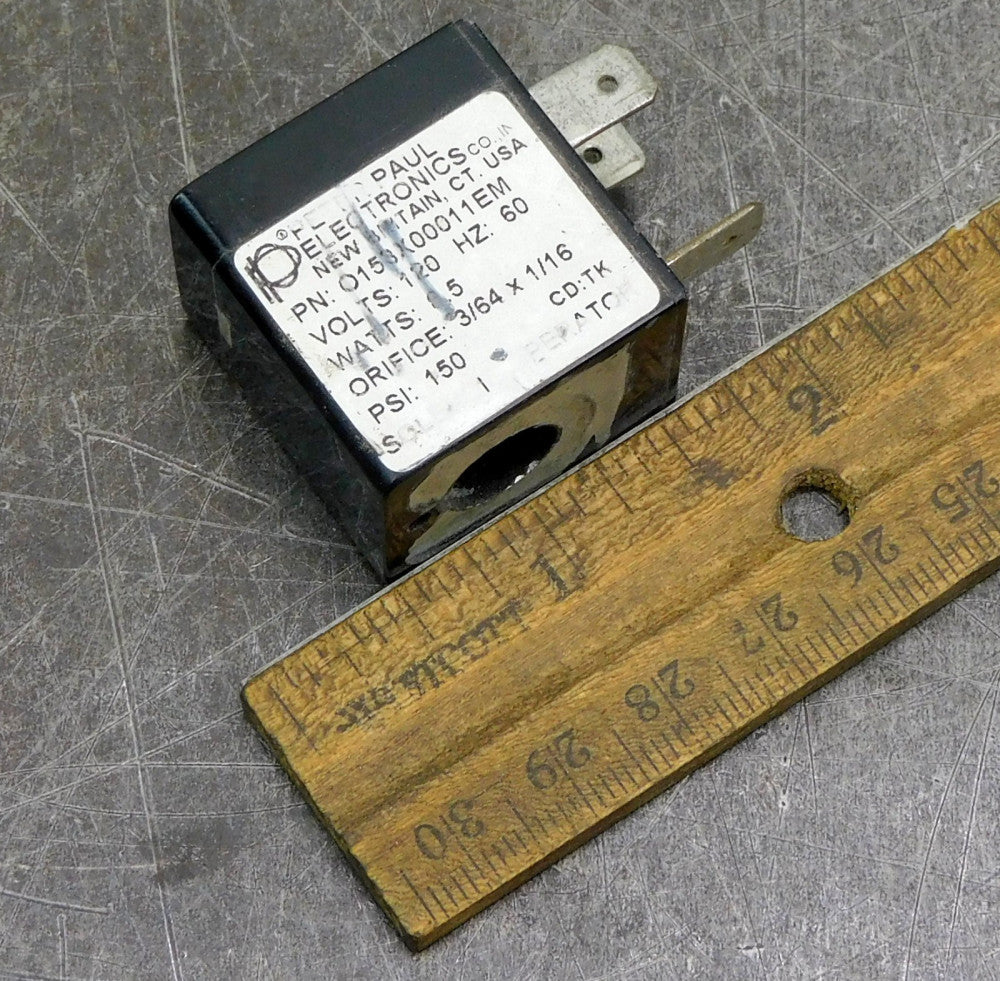 Peter Paul 0153X00011EM Solenoid Coil 110/120V 50/60Hz 8.5W 150PSI