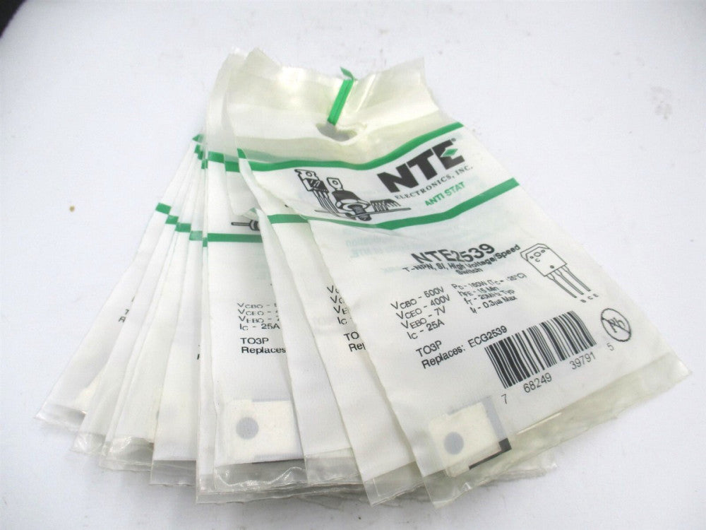 NTE Electronics (NTE2539) NPN 400 V 25 A 20MHz 2.5 W Transistor - Lot of 11 