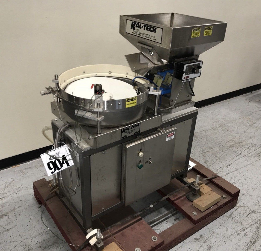 KAL-TECH D1177 VIBRATORY BOWL FEEDER 18"Dia With 17" x 17" x 11"Deep FEED HOPPER