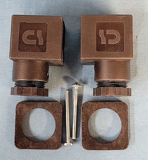 4 PIN SOLENOID COIL CONNECTOR  22MM DIN  10A  250V (LOT OF 2)
