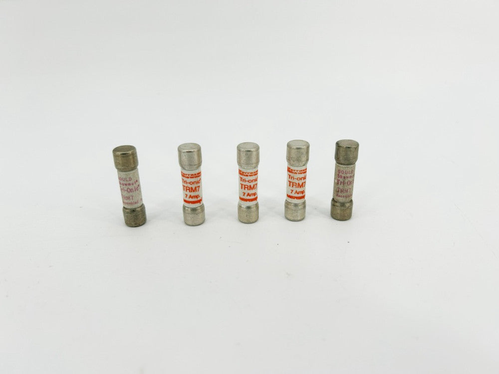Lot of 5 New Gould Shawmut TRM7 Time Delay Fuse 250VAC 7A