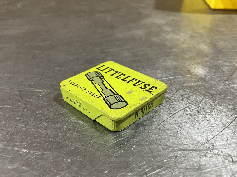 PACK OF 5 LITTELFUSE N-3/10A FUSES Nos Surplus