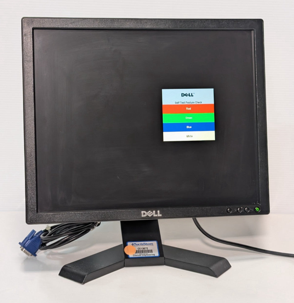 Dell E170Sb 17" flat panel monitor on stand, black, 100-240VAC, 50/60Hz, 1A