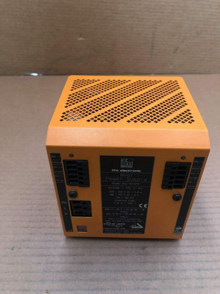IFM Electronic AC1212 Dual Power Supply 115V 220-240V 100-127V