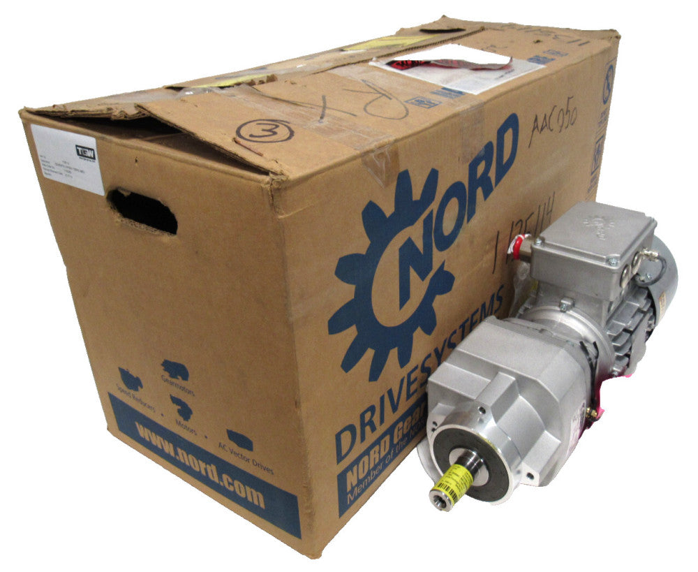 NEW NORD SK372.1ZVL-80L/4CUS GEARMOTOR 23.00:1 1HP 1" DIA. SK80L/4CUSBRE10HL
