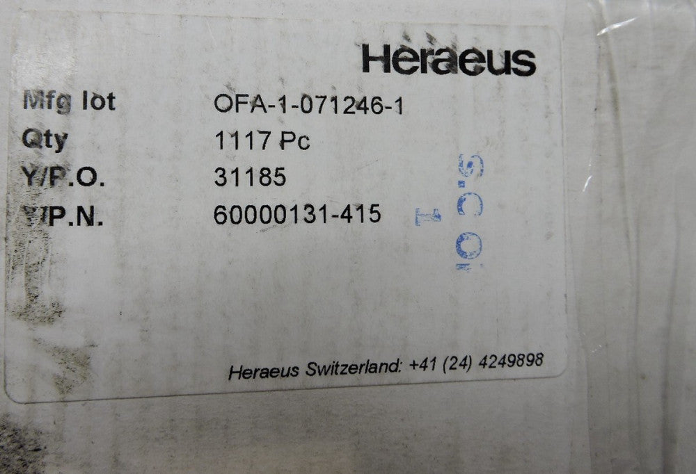 Heraeus Medical Stylets OFA-1-071246-1 60000131-415 (1117 pieces)