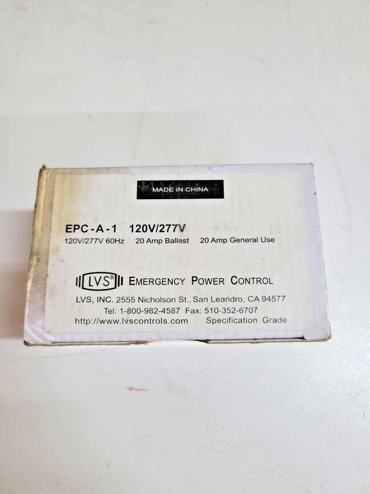 LVS Inc, EPC-A-1 BALLAST , 20 AMP,  120/277VAC, S/N 3324629 ~ NEW OLD STOCK