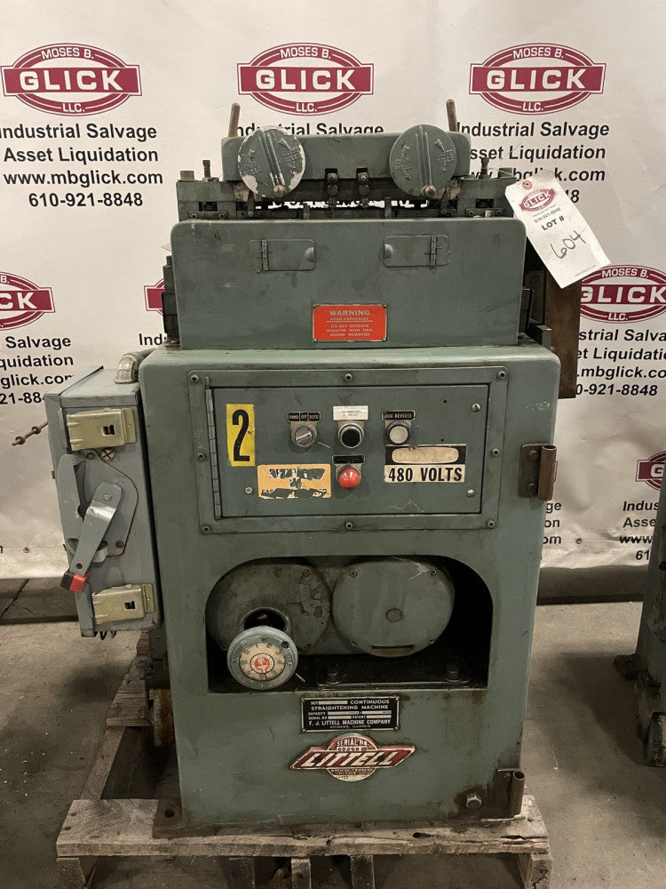 Littell 208-17PD Coil Stock Sheet Straightener 8"