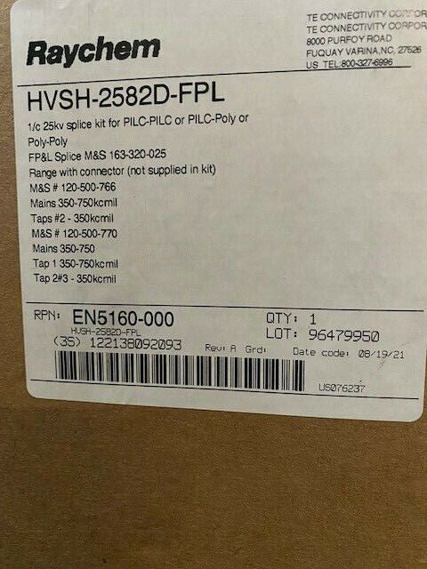 Raychem HVSH-2582D-FPL / EN5160-000 25kv Splice Kit for PILC-PILC or PILC-Poly