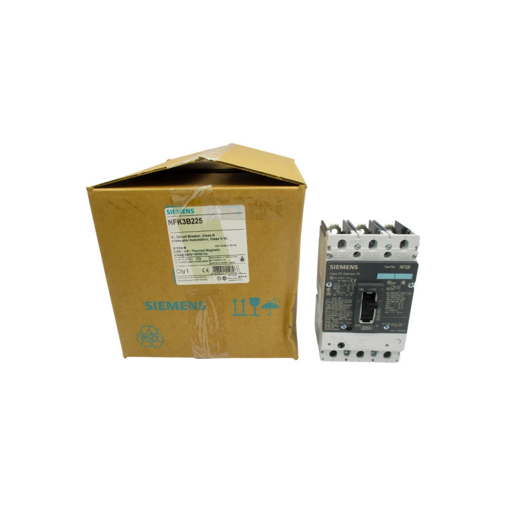 SIEMENS NFK3B225 3VL3522-1KN30-0AA0 480V 225A NSMP
