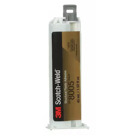 3M 8005 Epoxy Adhesive, Dp8005 Series, Black, Dual-Cartridge, 10:01 Mix Ratio,