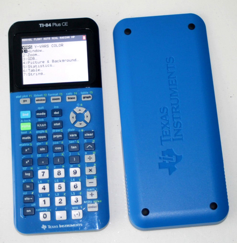 Ti 64 Plus CE Graphig Calculator w/Cover and Charging Cable Blue Excellent #1894