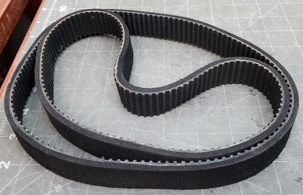 (2 Pack) 24” OD X 1” Wide X 1/8” Thick Black Sponge Labeling Machine Belt [A6B2]